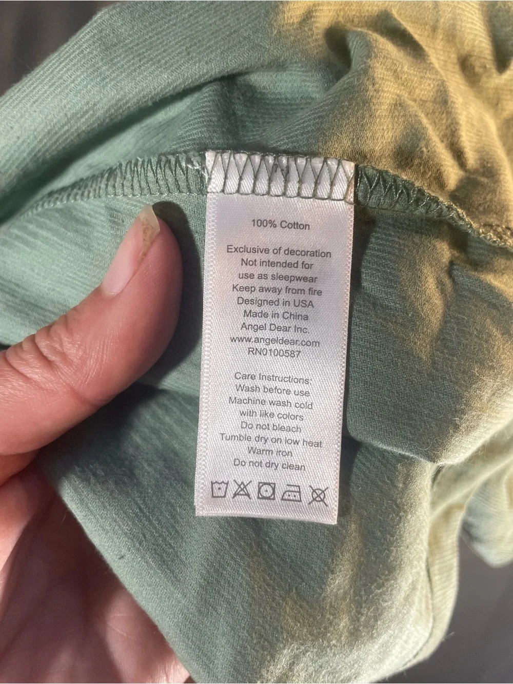 NWT Tullabee Sage Green Cotton Pinafore Jumper Dress - Size 5